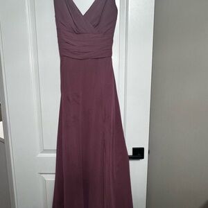 David’s bridal bridesmaid’s dress color Chianti size 10